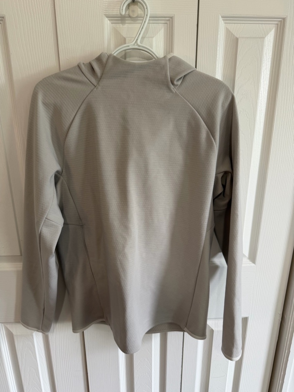 Lululemon GridLiner Fleece Hoodie Heathered Dove Grey Size Small - Picture 5 of 8